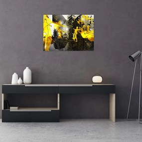 Obraz na szkle - Piłka nożna w wielkim mieście (70x50 cm)