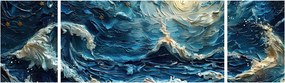 Obraz - Malowanie nieba i morza (170x50 cm)