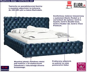 Jednoosobowe łóżko z pojemnikiem 120x200 Sari 3X Carlos