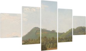 Obraz - Simon Denis,  View Near Naples, reprodukcje (125x70 cm)