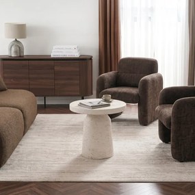 Stolik Kawowy DESS 38 cm Krem/Beż Japandi