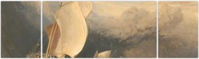 Obraz - William Turner, Fishing Boats with Hucksters Bargaining for Fish, reprodukcje (170x50 cm)
