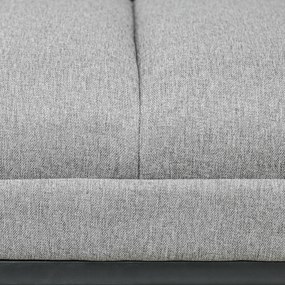 HOMCOM Ławka do Sypialni Tapicerowana Lnianym Wyglądem Jasnoszara Stylowa i Wytrzymała do 200kg | Aosom PL