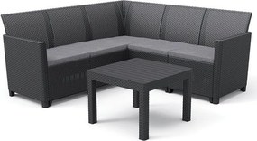 CLAIRE 5 SEAT CORNER zestaw, grafitowy