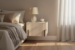 Szafka nocna Malmi 45 cm wisząca z szufladą - kaszmir / crema bianca / czarny