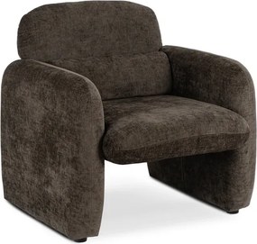 Fotel Wypoczynkowy do Salonu TOGO Brązowy Japandi