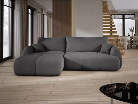 Narożnik COCO z funkcją spania, poduszkami i pojemnikiem NowOrNever 92 Szary