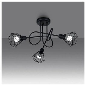 Czarna lampa sufitowa ø 10 cm Varpu – Nice Lamps