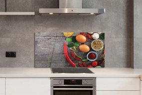 Panel nad Blat Kuchenny Kompozycja z Jajkiem i Papryczką