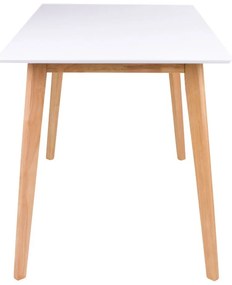 Stół z białym blatem Bonami Essentials Vojens, 120x70 cm