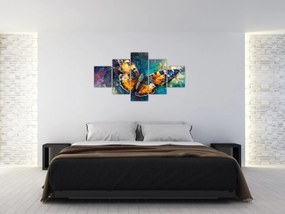 Obraz - Motyl, obraz olejny (125x70 cm)