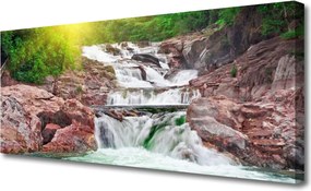 Obraz na płótnie Potęga Naturalnego Wodospadu