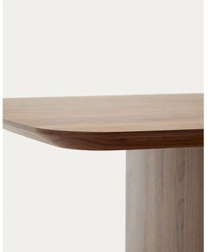 Brązowy stół w dekorze orzecha 100x240 cm Litto – Kave Home