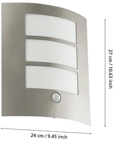 Zewnętrzna lampa ścienna (wysokość 26 cm) CITY – EGLO
