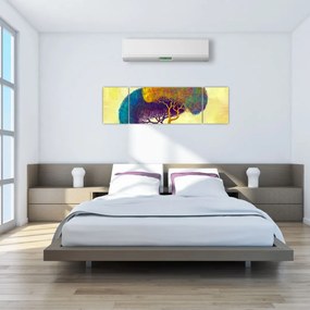 Obraz - Drzewa na wzgórzu (170x50 cm)