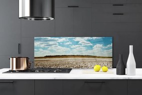 Szkło nad Blatem Wydmy Piaszczystej Pustyni