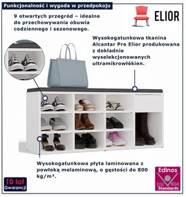 Biała szafka na buty F2-T67