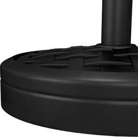 Outsunny Podstawa parasola ogrodowego betonowa 18 kg, okrągły stojak na parasol o średnicy masztu 32/38/48mm, czarny | Aosom PL