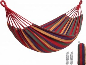 Hamak ZENVIO 200x100 cm, czerwony + torba gratis