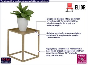 Złoty stojak na kwiaty w stylu glamour - Shiner 3X