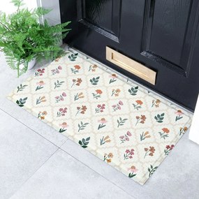Wycieraczka z PVC 40x70 cm Vintage Floral Stamp – Artsy Doormats