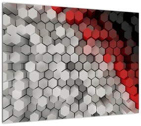 Obraz - sześciokąty 3D (70x50 cm)