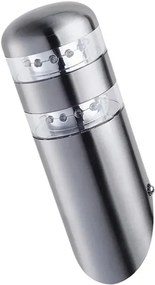 Nowoczesny kinkiet ogrodowy LED chrom - S301-Walia