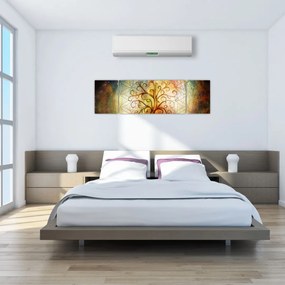 Abstrakcyjny obraz drzewa (170x50 cm)