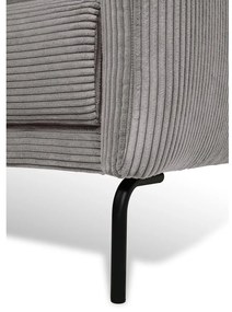 Jasnoszara sztruksowa sofa 212 cm Venray – Scandic