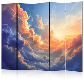 Parawan jednostronny Pejzaże 225x172 cm 5-częściowy szary ARTGEIST B