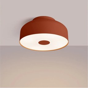 Pomarańczowa lampa sufitowa ø 30 cm Blacko – Sollux
