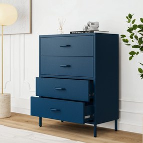 Komoda szafka metalowa granatowa Modern CARLA, 800 x 1015 x 400 mm