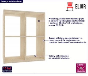 Niski regał na książki dąb sonoma E7-R58