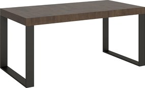 Stół rozkładany 200/304x90 cm Tecno Premium orzech z nogami antracytowymi