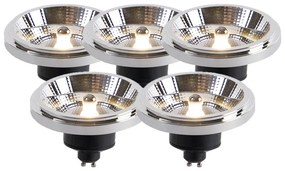 Zestaw 5 żarówek LED GU10 AR111 11W 820lm 3000K