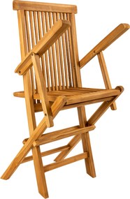 TAMAN RUSSET FSC® - ogrodowe składane krzesło teakowe - Towar rozpakowany (N366,N514)