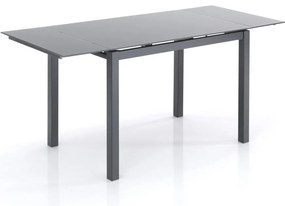 Rozkładany stół ze szklanym blatem 70x110 cm Fast – Tomasucci