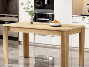 Stół jadalny na czterech nogach - styl nowoczesny - naturalny