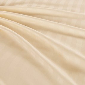 PrzytulneMieszkanie.pl PrzytulneMieszkanie.pl Hotelowa pościel z mikrofibry JASMINE szampański - pasek 2 cm Rozmiar pościeli: 70 x 90 cm | 140 x 200 cm