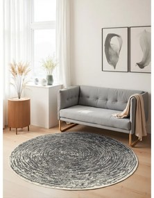 Szary/kremowy okrągły dywan ø 120 cm Gloria Cavallo – Hanse Home