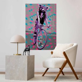 Plakat Szop na rowerze 60x90 cm bez ramy bez marginesu ARTGEIST B