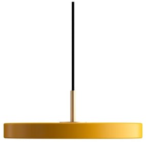 Żółta lampa wisząca LED z metalowym kloszem ø 31 cm Asteria Mini – UMAGE