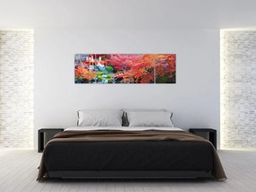 Obraz - Orientalny krajobraz (170x50 cm)
