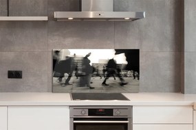 Panel nad Blat Kuchenny Tłum Ludzi w Metropolii