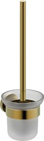 Luisa szczotka toaletowa z uchwytem ze szczotkowanego złota - Essebagno