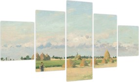 Obraz - Camille Pissarro, Landscape, Ile de France, reprodukcje (125x70 cm)
