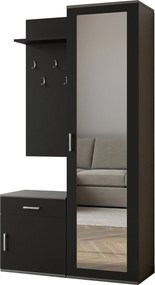 Masseno Garderoba VENTO 100/180,5/35 cm do Przedpokoju Nowoczesna Szara