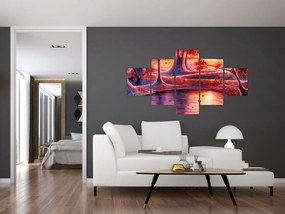 Obraz magicznego lasu (125x70 cm)