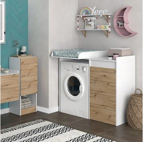 Szafka na pralkę biały 116x50x98 alf