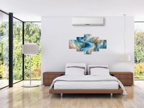 Obraz - Abstrakcyjny nurt (125x70 cm)